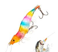 Fishing Lures for Bass - 9 cm Realistic Artificial Baits for Dirty Water - Soft Reflective Fluorescent Bait for River Beach Sea Catfish Glane