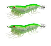 Fishing Lures Grow Jig Hook Shrimple Lure Bait Beads Glow Squid Jig Hook Lake Fishing Lure with Bait Squid Jig Ring