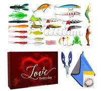 Fishing Lures, Realistic Outdoor Lures - Valentine's Day Bar Baits | Saltwater/Freshwater Fishing, Catfish, Salmon, Golden, Boat, Lake, Dad, Fisherman, Gift