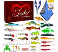 Fishing Lures Set - Realistic Outdoor Lures - Bait for Bar, Marigane, Trout, for Marigane Trout Catfish Golden Salmon Salmon Freshwater Surf Boat Lake Sea Men Father