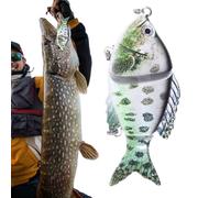 Fishing Lures Type Swimbait,Realistic Fishing Tackle with Hooks,Soft Lure with Multiple Joints - for Outdoor Outdoor River Tank Pond on and Water Bank