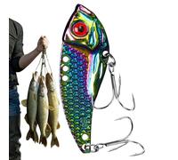 Fishing Lures - with Realistic Metal Hook, Fine Back Fishing Lures for Casting - for Saltwater River Boat Beach Kayak Edge Trout Carp Salmon Catfish