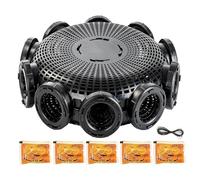 Fishing Mesh Cage Trap - Escape Proof Bait Holder | Crawfish Catcher | Crab Lobster Pot | Shrimp Eel Net | Saltwater Fishing Tool | Pond Lake River Outdoor Catch Gear & Bait Secure Storage