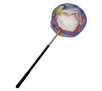 Fishing Mesh Net, Stainless Steel Telescopic Butterfly Catching Net Extendable Handle Flying Animals Capture Fast Folding Manual Mesh for Outdoor Garden