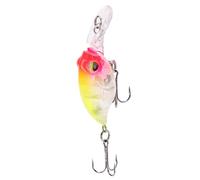 Fishing Mini Minnow Bait High Simulation Three Dimensional Eyes Artificial Fishing Lure for Saltwater Freshwater Anglers ABS Material 6.2cm (10#Color)