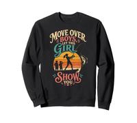 Fishing Move Over Boys Girl Show You Retro Bass Gift Sweatshirt