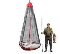 Fishing Net Bag, Nylon Drawstring Fish Mesh, Outdoor Angler Bag with Lightweight Design, Practical Catch Holder, Tackle Gear with Compact Style, Fishing Accessory for Enthusiasts and Fishermen