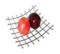 Fishing net Chrome Metal Design Lattice Shape Fruit Basket Bowl Vegetable Rack