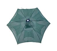 Fishing Net Collapsible Bait Fishing Bucket for Crayfish Lobster Pots 6 Holes