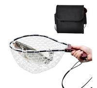 Fishing Net | Folding Fish Landing Net with Handle for Ponds - Net for Transport from Live Catch to Ponds Rivers Boat Kayak Fishing