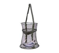 Fishing Net for Fishing, Foldable Container with Flat Base, Portable Fish Bucket with Mesh Fabric, for Crayfish and Live Catching for Protection during Outdoor Activities in Freshwater, Saltwater, Sea