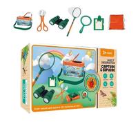 Fishing Net for Kids Insect Viewing Container Outdoor Explorer Kit Portable Science Education Toys Set Aged 4-6 Years Old Catcher Observing Toy B