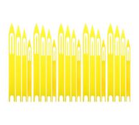 Fishing Net Mending Shuttles Plastic 20pcs Yellow Tool Set