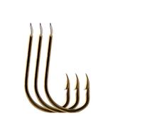 Fishing Offset Jig 100pcs High Carbon Steel Fishing Hook 1#-10# Single Hook Flattde Round Bent Hooks Gold Hooks Portable Fish Hooks Set (Color : Size 8, Size : 100pcs) (Gold 100pcs)