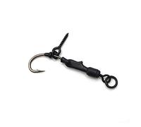 Fishing Offset Jig 4 Squid Squid Fishing Drill Bits Ready to Make Bundled Rig Carp Fishing Hook Fishing Tackle Accessories Portable Fish Hooks Set (Color : Ring Swivel Size 8) (Ring Swivel Size 4)