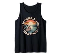 Fishing Peace of Mind Design - Tranquil Lake Scene Tank Top