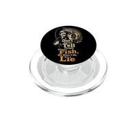 Fishing Pike Angler I Don't Tell Where I Fish Funny Gift PopSockets PopGrip for MagSafe