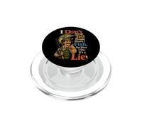 Fishing Pike Angler I Don't Tell Where I Fish Funny Gift PopSockets PopGrip for MagSafe