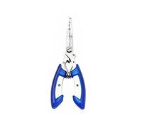 Fishing Plier, Fish Lip Gripper Muti-Function Pliers, Braid Cutters Split Ring Pliers Hook Remover Fish Holder Multi Tools Fishing Accessories Tackle - Blue