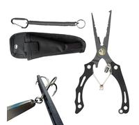 Fishing Pliers for Saltwater, Hook Removal Tool with Long Nose and Robust Construction, Long Nose Fishing Pliers, for Catfish, Bass, Trout, Fishing Bait Box, Boat Puncture, Electric Work Me