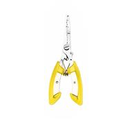 Fishing Pliers Scissors Curved Forceps Fish Lip Gripper Remover Split Ring Line Cutter Fish Holder, Fly Fishing Tool, Fishing Gear - Yellow