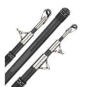 Fishing Pole 2.1-4.5M Carbon Fishing Rod 50kg Above Superhard Long Distance Heavy Fish Throwing Shot Telescopic Sea Boat Fihsing Pole(Ring style,3.6m)