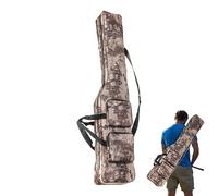 Fishing Pole Bag - 4-Pocket 2-Layer Fishing Rod Holder Bag,High-Density Angling Pole Pouch,for Outdoor Beach Camping Lake Saltwater Hiking Freshwater Kayak Travel Boat