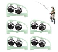 Fishing Pole Bells 5 Pieces Double Alarm Small Portable