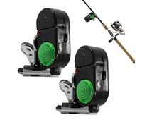 Fishing Pole Bite Alarms - Clip On Sensitive Warning Smart LED Sound Indicator Lightweight Portable Detector Mobile Phone Angels Accessory Night Fishing Equipment for Freshwater Rivers