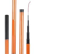 Fishing Pole Carp Fishing Rod 2.7/3.6/4.5/5.4M Hard Carbon Fiber Portable Ultra Light Telescopic Pole Max Drag 5Kg Fishing Tools(Orange,2.7 meter)