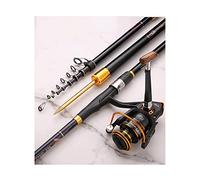 Fishing Pole Combo Set Fishing Pole and Reel Combo Carbon Telescopic Fishing Rod Portable Hand Rod Metal Fishing Reel for Adults Fishing Pole Kit (3.0m)