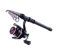 Fishing Pole Fishing Reel Rod Combo 1.8M-3.6M Carbon Fiber Telescopic Fishing Rod with Spinning Reel Sea Boat Rock Fishing Set Fishing Rods (Size : A_1.8M ROD 2000 REEL)