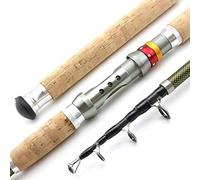 Fishing Pole, Fishing Rod 2.1m 2.4m 2.7m 3.0m 3.6m Telescopic Fishing Rod Carbon Wooden Handle for Rod Extra Heavy Carp Fishing Pole Sea Tackle(3.0 m)