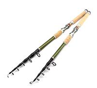 Fishing Pole, Fishing Rod 2.1m 2.4m 2.7m 3.0m 3.6m Telescopic Fishing Rod Carbon Wooden Handle for Rod Extra Heavy Carp Fishing Pole Sea Tackle(2.4 m)