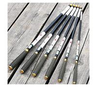 Fishing Pole, Fishing Rod 3.6,4.5,5.4,6.3,7.2 Meters Stream Hand Pole Carbon Fiber Casting Telescopic Fishing Rods Fish Tackle(WHITE,4.5 m)