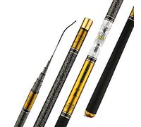 Fishing Pole, Fishing Rod Telescopic Fishing Rod Carbon Fiber 3.6m-10m Ultra Light Hard Travel Carp Fishing(4.5 m)