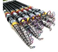 Fishing Pole Fishing Rods 1.8meter 2.1meter 2.4meter 2.7meter Sea Telescopic Carbon Fiber Travel Rod for Carp Ultralight Travel Lure Surf(3.6Meter)