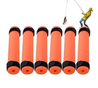 Fishing Pole Fleets - 6pcs Floating Rod Pole Cushion - Fishing Tackle With Straps, Fishing Flow Pipe To Prevent The Rod From Falling In Water