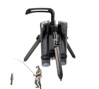 Fishing Pole Holder Vertical - Vertical Fishing Rod Mounting, Upright Rod Holder Rack | Foldable Boat Rod Organizer, Heavy Duty Garage Rod Storage, Adjustable Wall Mount Bracket, Portable Stand
