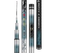 Fishing Pole Large silver carp bighead fishing rod, hand-held lightweight green sturgeon giant fish platform(4.5M)