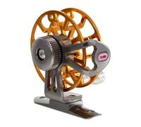 Fishing Pole Reel Foldable Metal Wheel for Lakes and Rivers | Golden Finish, Anti Slip Grip, No Shaking Feel, for Beginner and Experienced Fisher