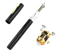 Fishing Pole Steel Pen Fishing Rod Cross-border Mini Ice Rod(Black)