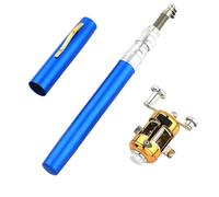 Fishing Pole Steel Pen Fishing Rod Cross-border Mini Ice Rod(Blue)