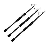 Fishing Pole Telescopic Fishing Rod 24T Carbon Fiber 2.1M .4M .7M Travel Spinning Rods Lure Weight 3-18g 6-27g Solid Tip(3-18g-L-F,2.7Meter)