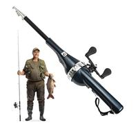 Fishing Pole - Telescopic Fishing Rod with Carbon Fibre, Portable Stick, Foldable Fishing Shaft, Lightweight Fly Template Outdoor, Adjustable Bait Grip Stick, Fish Catcher Baton