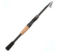 Fishing Pole Telescopic Lure Rods 1.5M, 1.8M, 2.1M, 2.4M - Carbon Baitcasting Fishing Poles 8g-25g with Wooden Handle(Spinning Rod,2.4 meter)