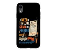 Fishing Prescription Send Me Out Angler Bass Funny Gift Case for iPhone XR
