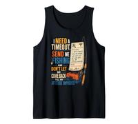 Fishing Prescription Send Me Out Angler Bass Funny Gift Tank Top