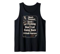 Fishing Prescription Send Me Out Angler Bass Funny Gift Tank Top