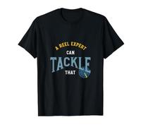 Fishing Pun, A Reel Expert can Tackle that Value Graphic T-Shirt, Men, Black, M